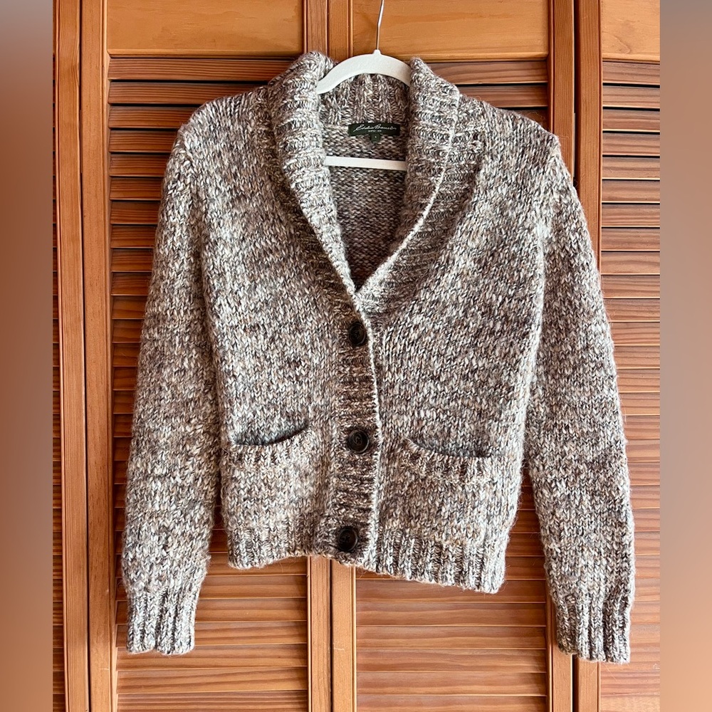 EDDIE BAUER Wool/Alpaca Cardigan Sweater